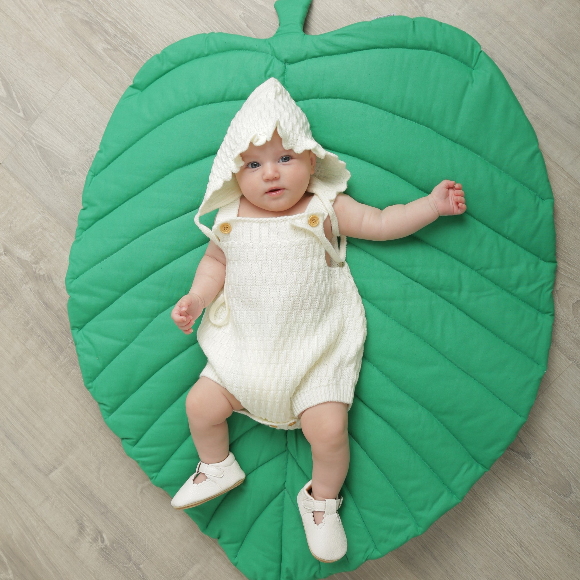 

Боди и чепчик вязаные Cathery Baby Store Beige молочного цвета размер 6-12 мес., рост 80 см