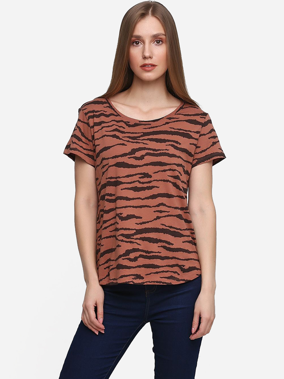 

Футболка H&M 06107760 L (175/104А) Коричневая