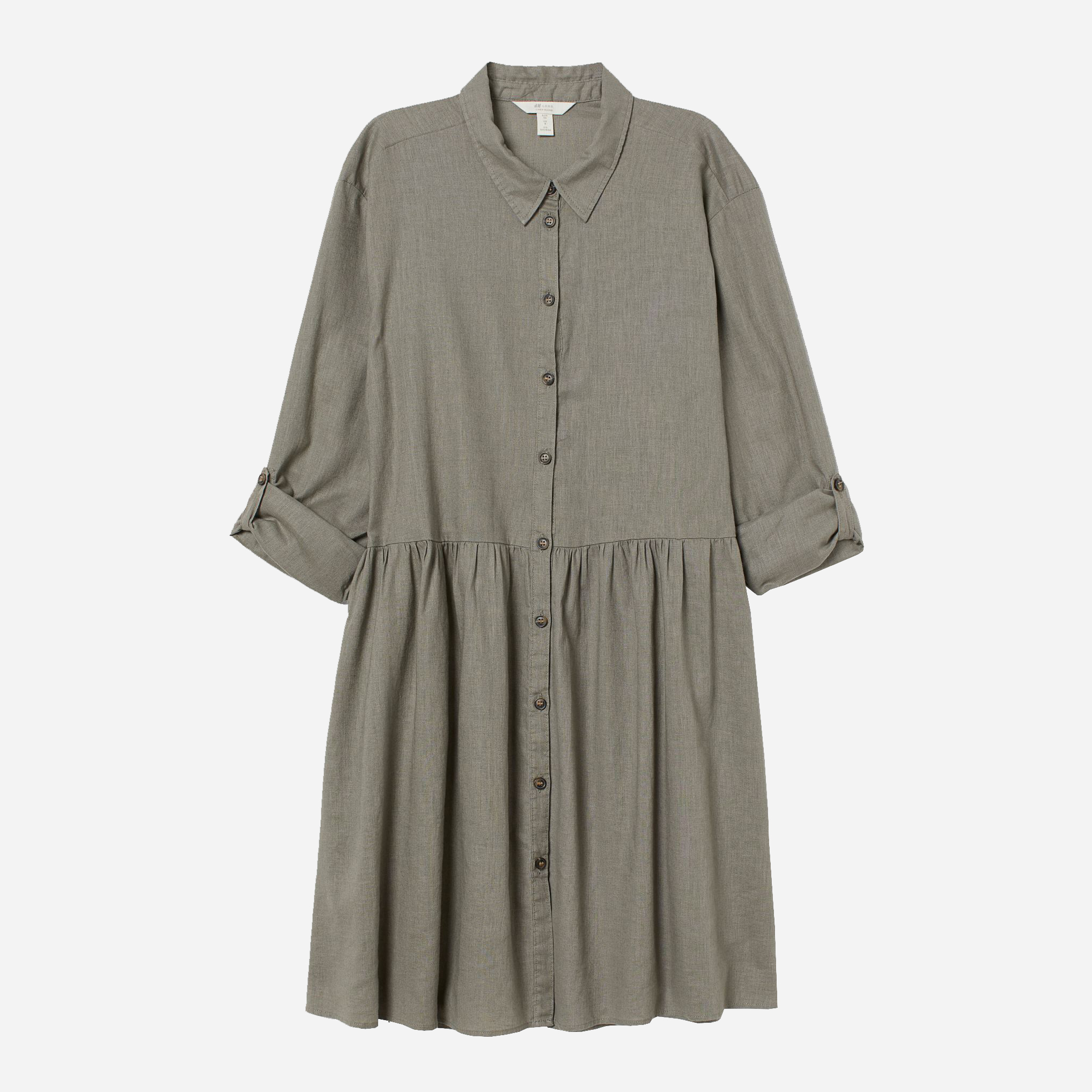 

Платье-рубашка H&M 0898287007 36 (165/84А) Зеленое хаки