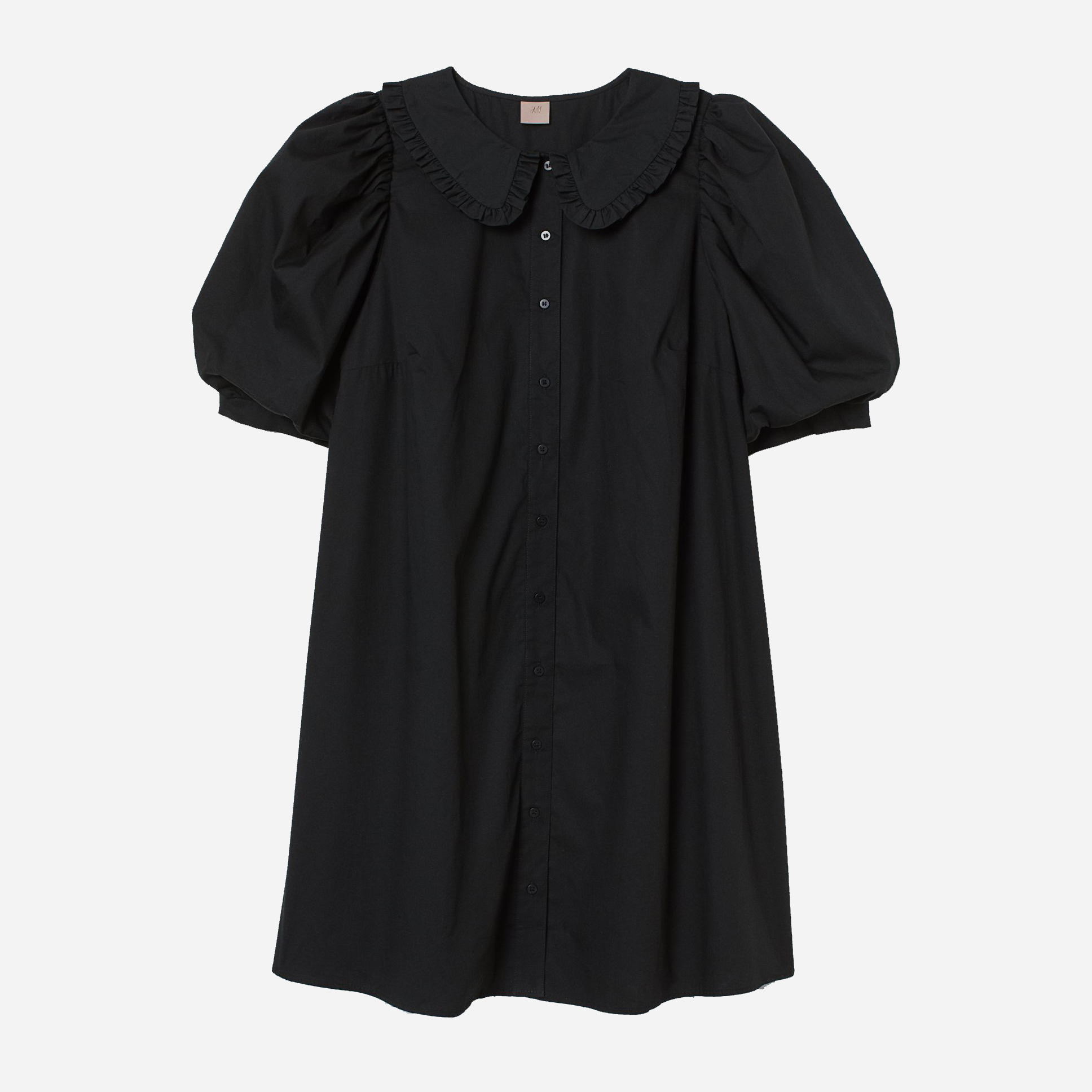 

Платье-рубашка H&M 0929872001  (175/128А) Черное, Платье-рубашка H&M 0929872001 2XL (175/128А) Черное