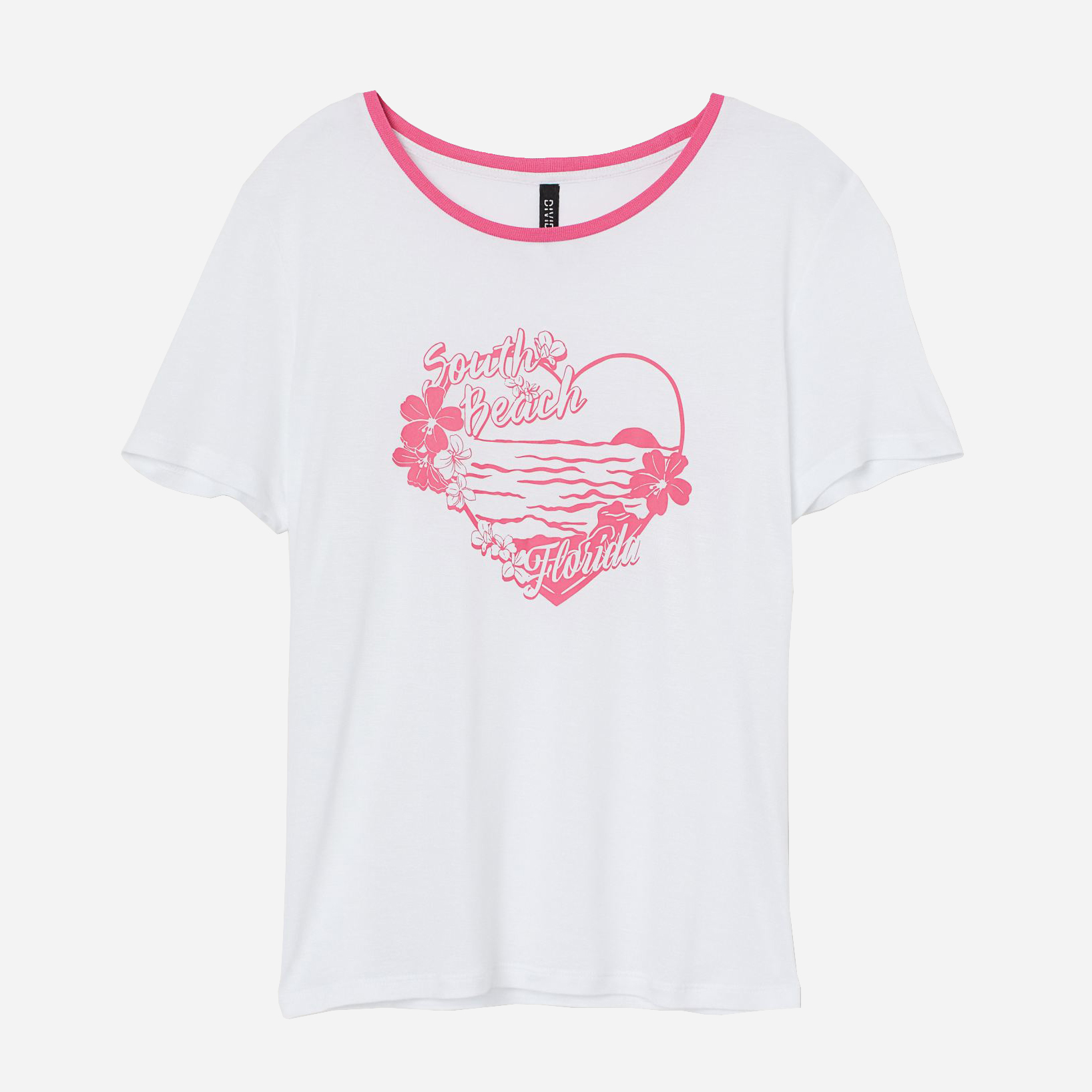 

Футболка H&M 0817166007 XS (160/80А) Белая_South Beach