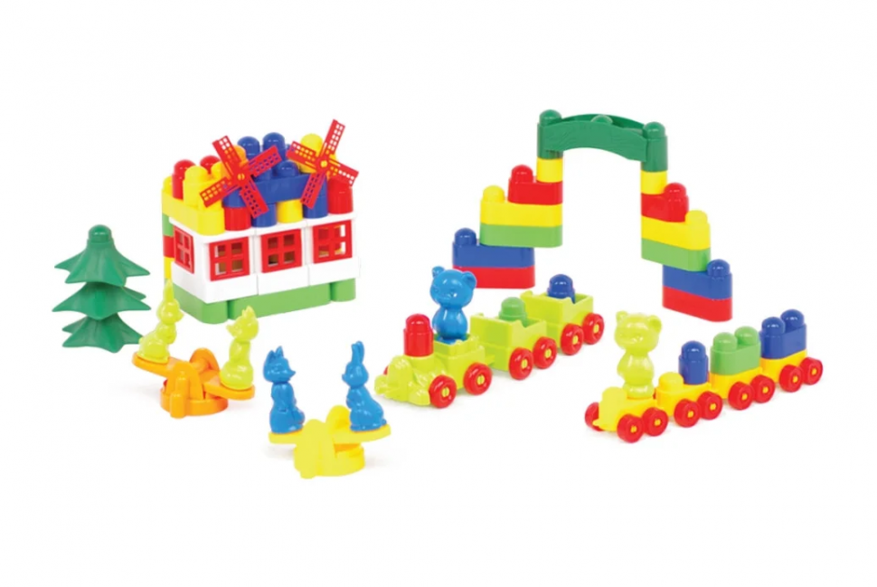 

Детский конструктор Colorplast "Мастер Блок" №6 113 деталей (1-028)