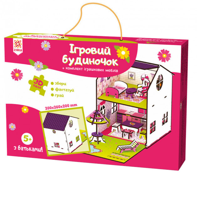 

Деревянный домик-конструктор ZIRKA (120336)