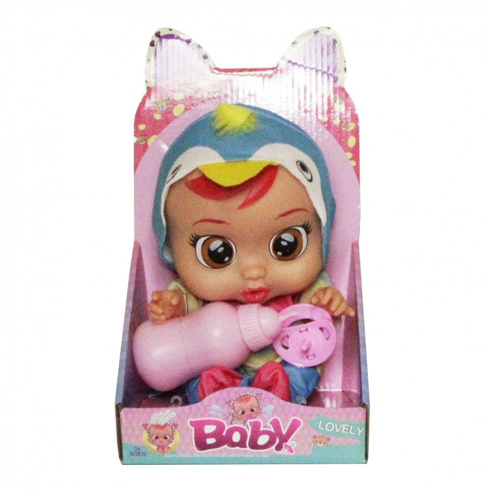 

Кукла для девочек IMC toys с бутылочкой и соской (Синий) (3360-54)