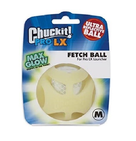 

Іграшка м'яч для собак, що світиться у темряві ChuckIt! Pro LX Max Glow Fetch Ball M (6см)