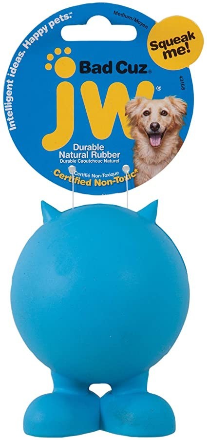 

Игрушка мяч для собак JW Pet Bad Cuz L (10х12 см)