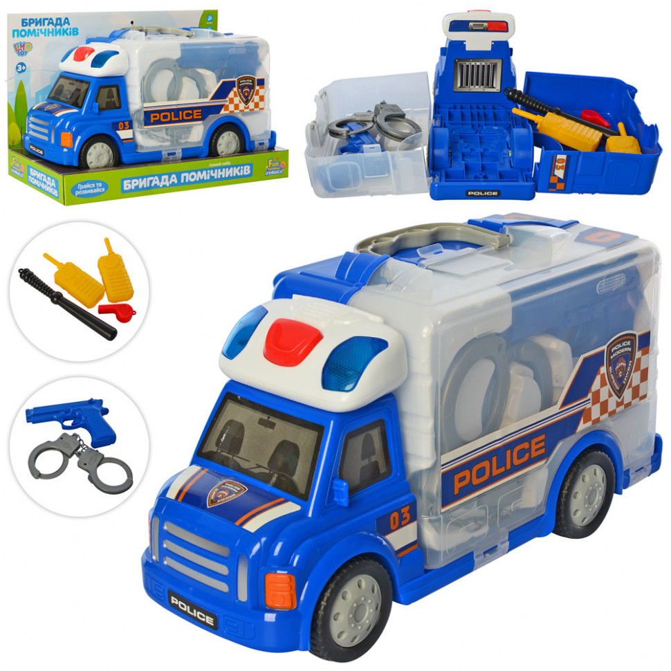 

Детский игровой набор Полицейского Limo Toy кейс-машинка (M 5530)
