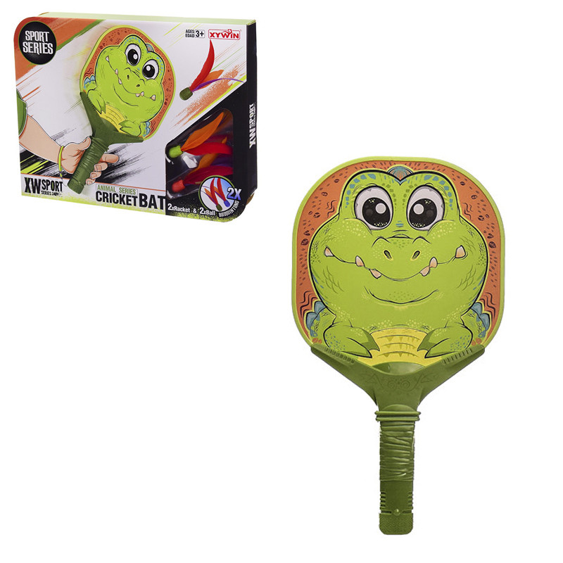 

Ракетки METR+ с 2 мячиками (Крокодил) (9919-2(Green))