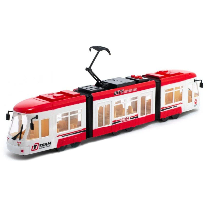 

Детский игрушечный Трамвай BAO NIU с музыкой (Красный ) (1598(Red))