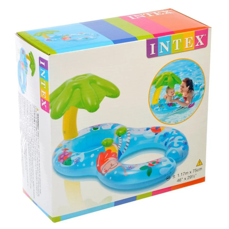 

Детский плотик надувной Intex с навесом (56590)