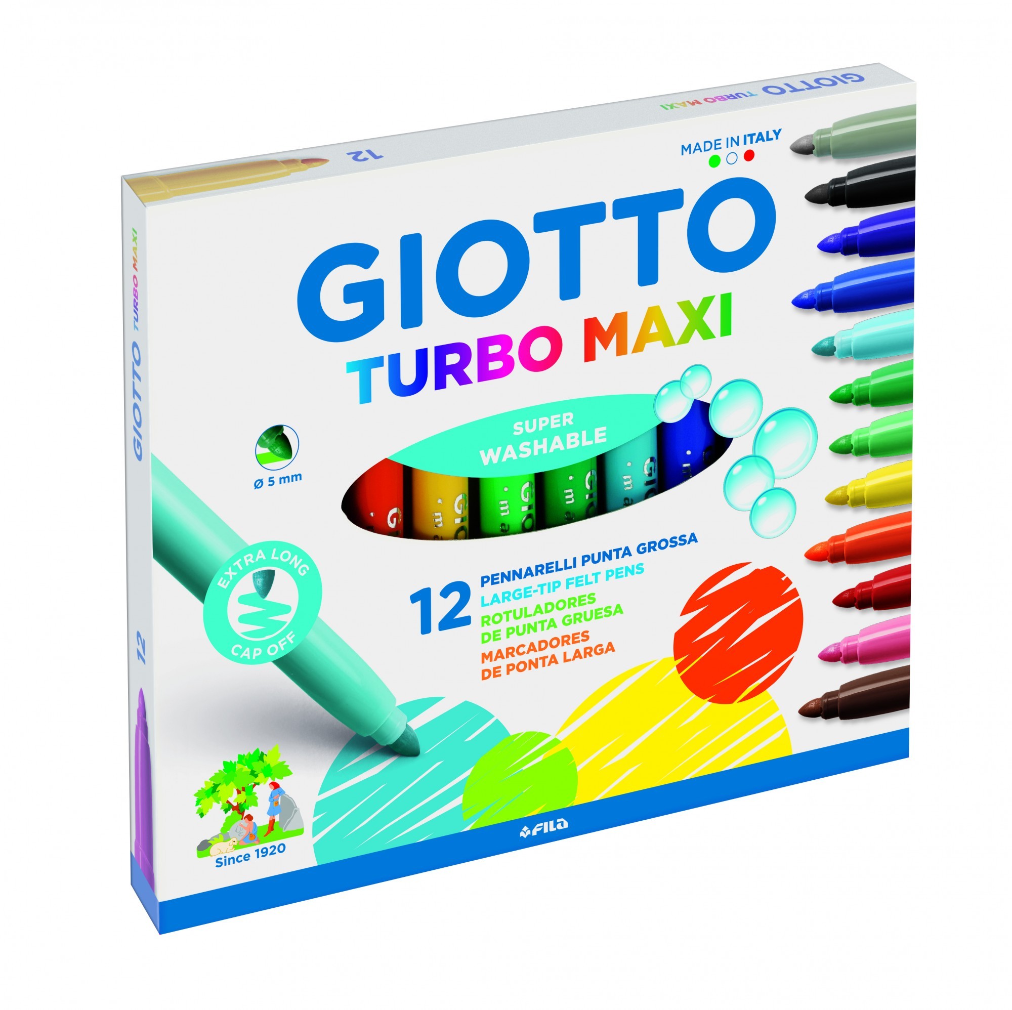 

Фломастеры Giotto Turbo Maxi 12 шт 454000