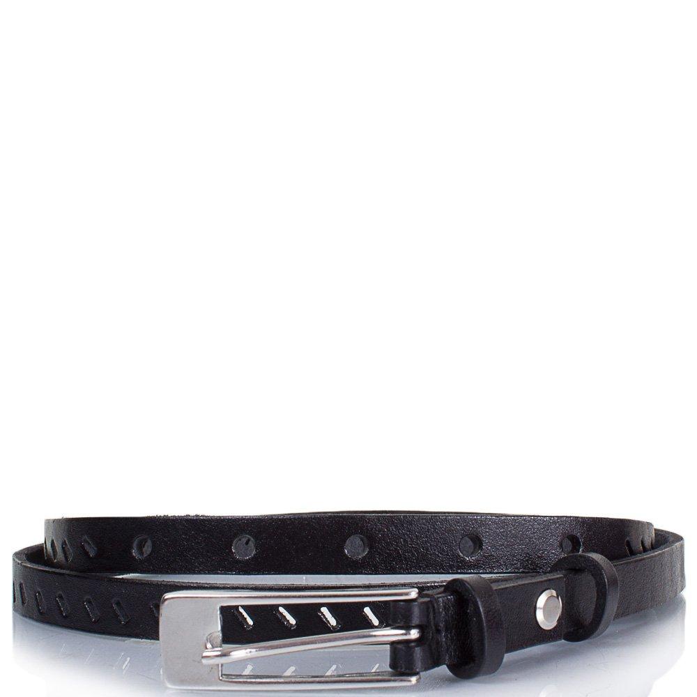 

Кожаный ремень женский Svetlana Zubko 115х1,5 см Черный