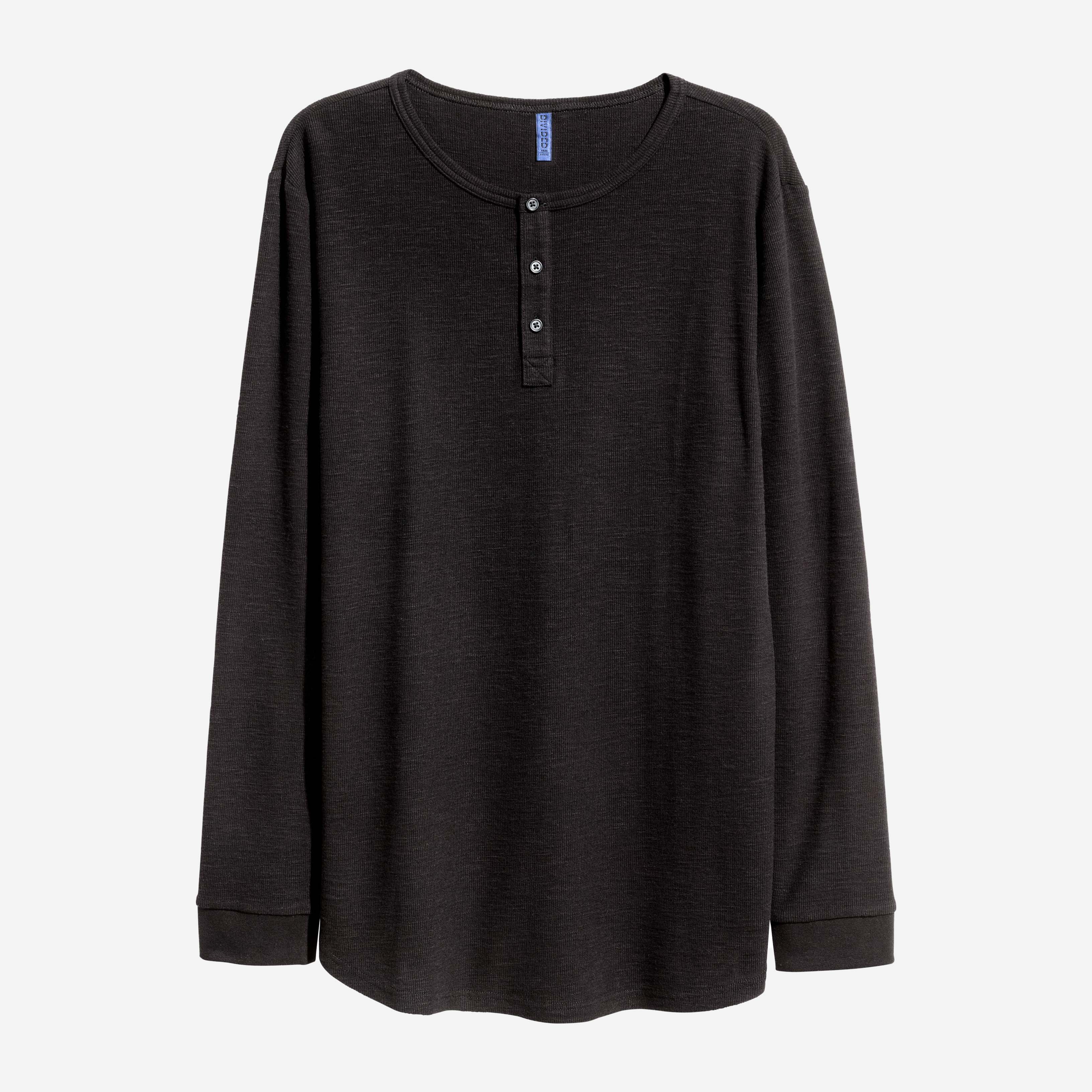 

Лонгслив H& 22382818 М Черный, Лонгслив H&M 22382818 М Черный