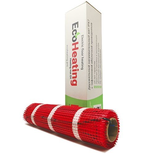 

Нагревательный мат под плитку EcoHeating 150 / 9 м² / 1350 Вт