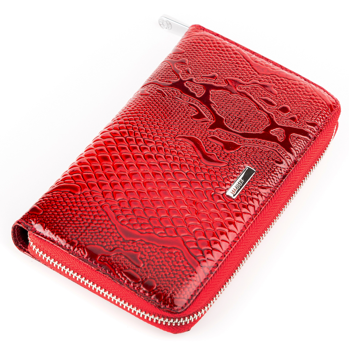 

Кожаный кошелек женский KARYA 19х10 см Красный