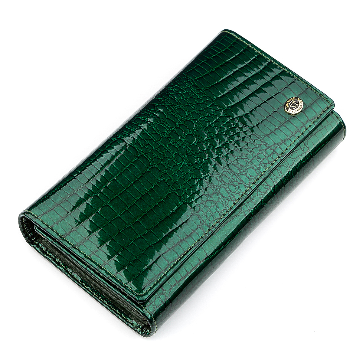 

Кожаный кошелек женский ST Leather 18,5х9,5х3 см Коричневый