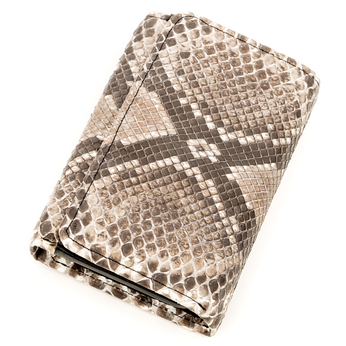 

Кожаный кошелек женский SNAKE LEATHER 19,5х10х2,5 см Бежевый