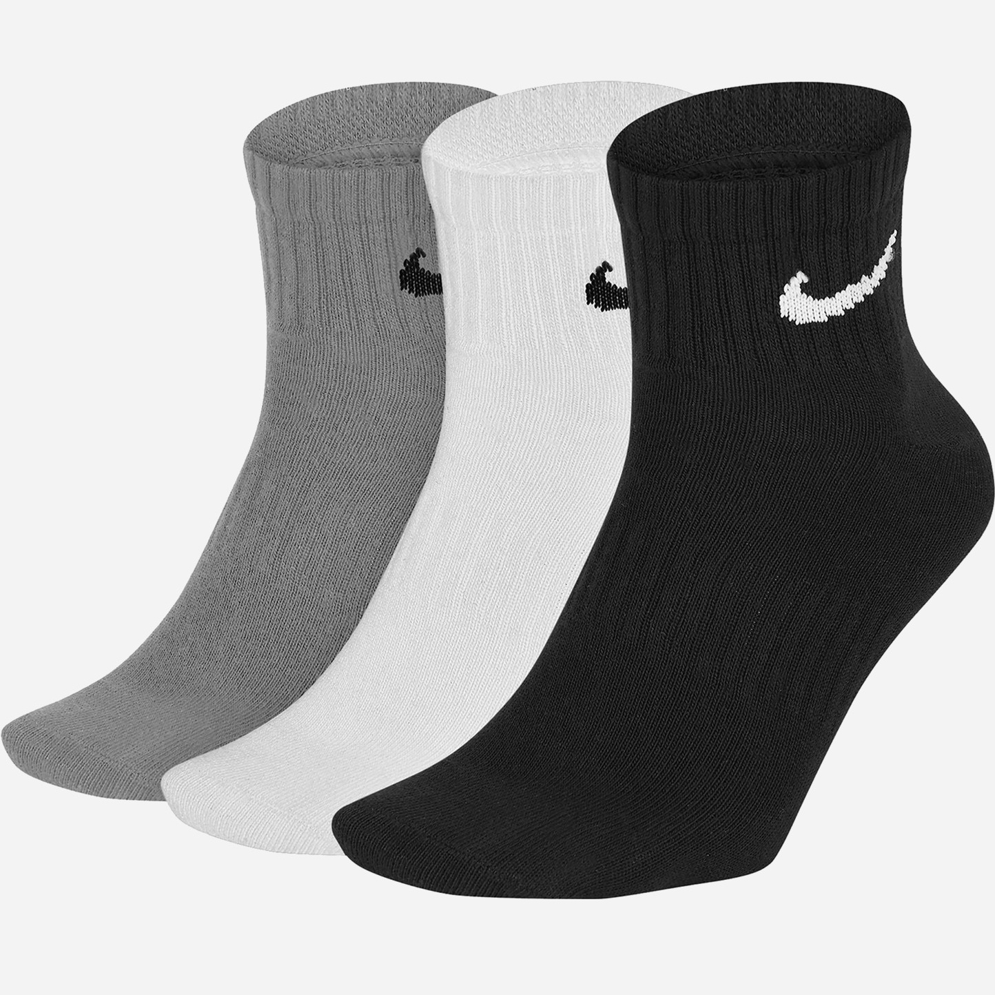 

Носки Nike U Nk Everyday Ltwt Ankle 3Pr SX7677-901 - (XL) 3 пары Черный/Белый/Серый, Носки Nike U Nk Everyday Ltwt Ankle 3Pr SX7677-901 46-50 (XL) 3 пары Черный/Белый/Серый