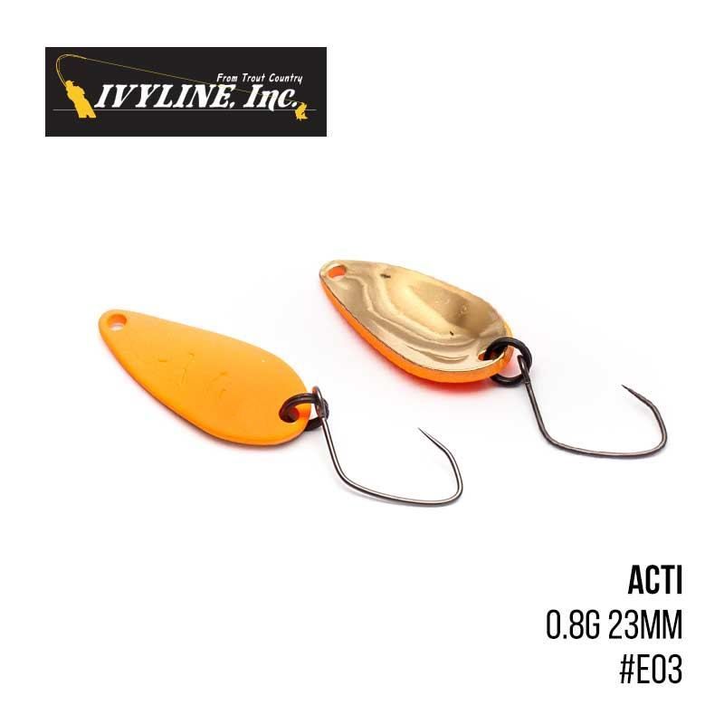 

Блесна Ivyline Acti 0.8g 23mm (E03)
