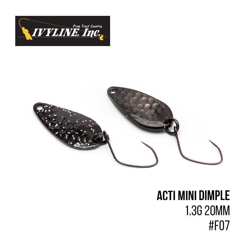 

Блесна Ivyline Acti Mini Dimple 1.3g 20mm (F07)