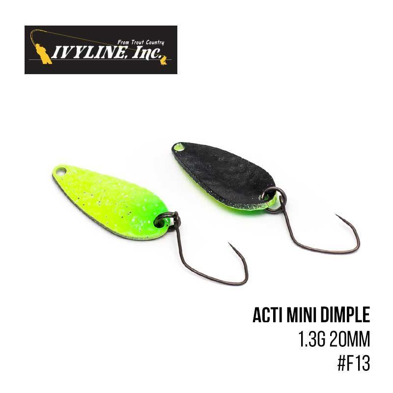 

Блесна Ivyline Acti Mini Dimple 1.3g 20mm (F13)