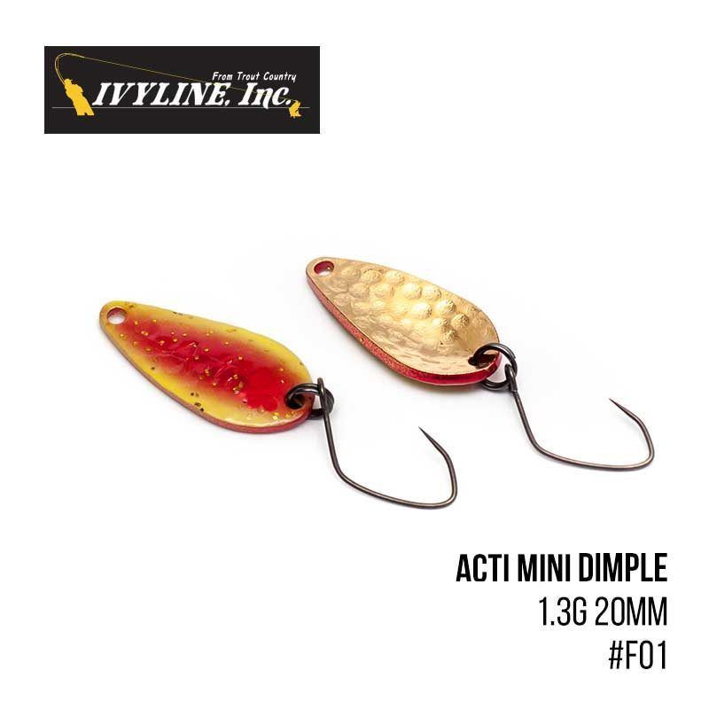 

Блесна Ivyline Acti Mini Dimple 1.3g 20mm (F01)