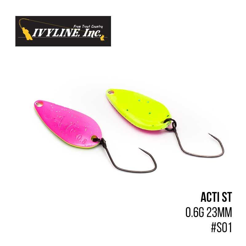 

Блесна Ivyline Acti ST 0.6g 23mm (S01)