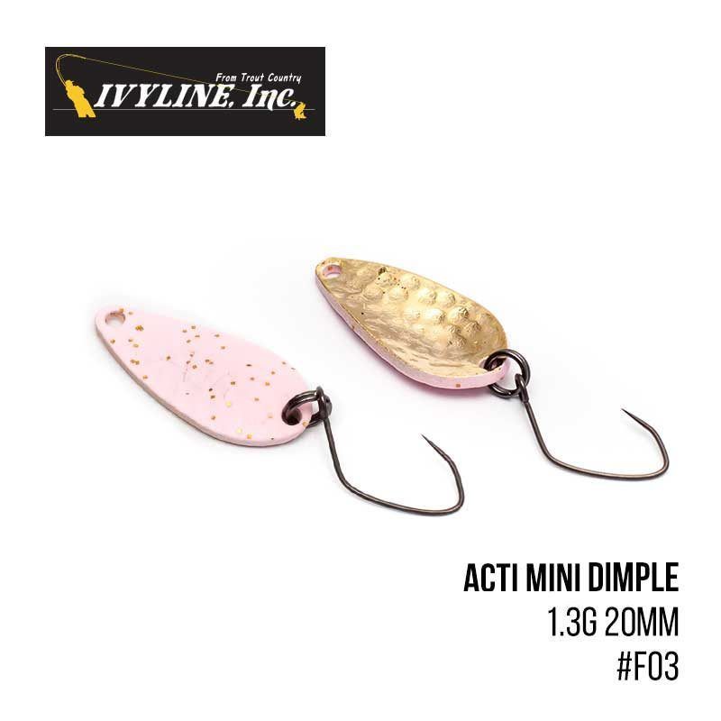 

Блесна Ivyline Acti Mini Dimple 1.3g 20mm (F03)