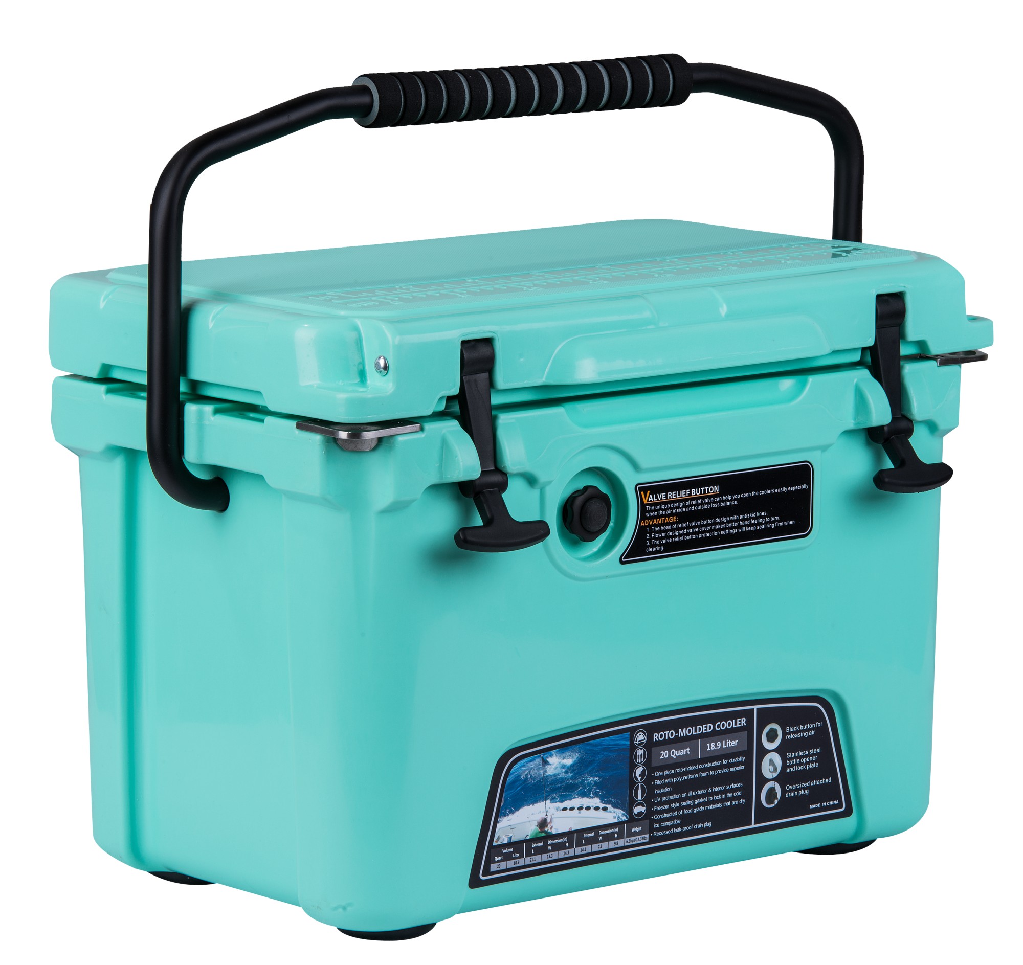 

Термо-контейнер Acoola Coolers модель 20QT (18,9 литра) - бирюза