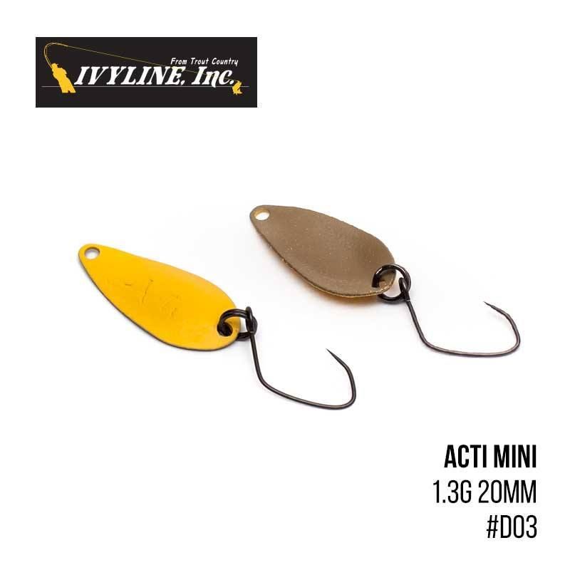 

Блесна Ivyline Acti Mini 1.3g 20mm (D03)