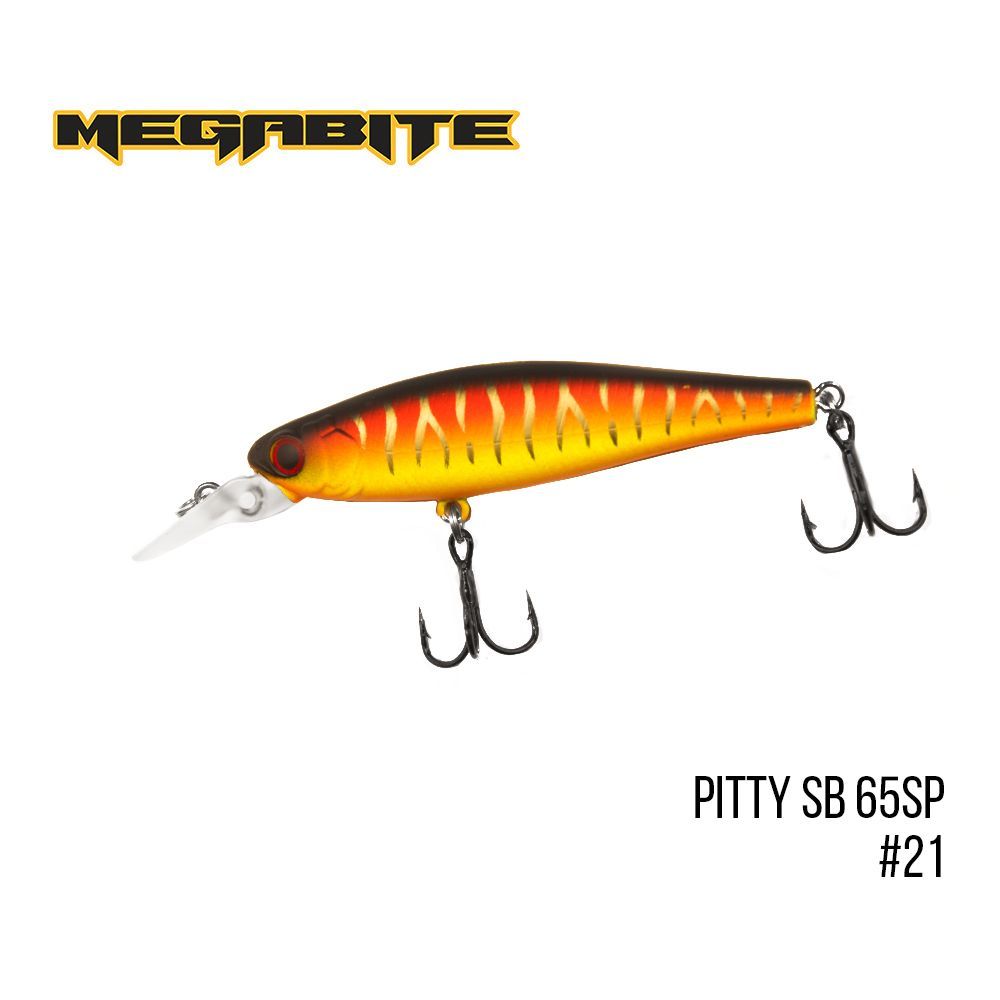 

Воблер Megabite Pitty SB 65 SP (65 mm, 6.1 g, 1.5 m) (21)