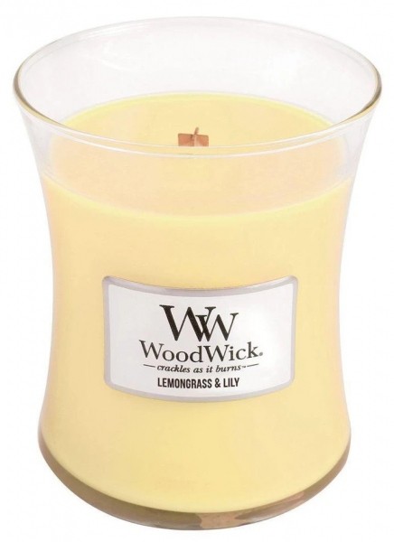 

Ароматична свіча WoodWick Medium Lemongrass & Lily 275 г