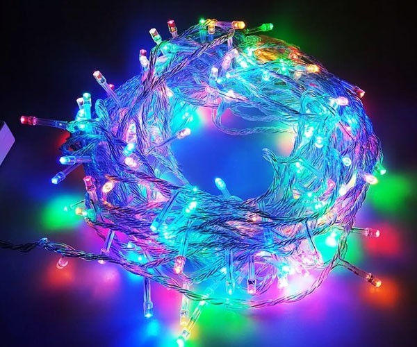 

Гирлянда 100LED (RD-7138) 9м провод прозрачный, разноцветные лампочки VIALED