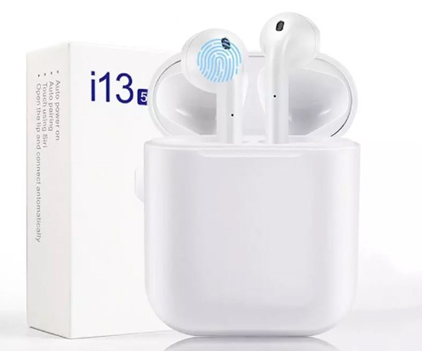 

Беспроводные наушники с зарядным кейсом Bluetooth 5.0 TWS i13 белые