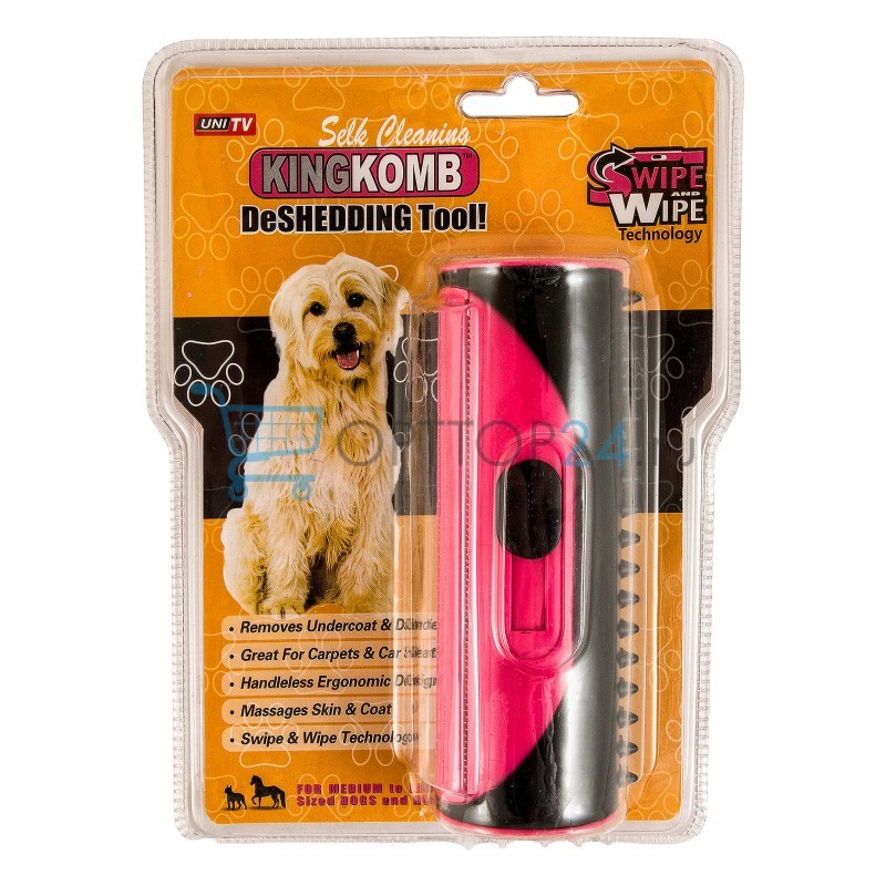 

Расчёска для удаления шерсти KING KOMB DeSHEDDING Tool New