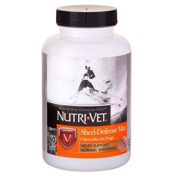 

Nutri-Vet Shed Defense Max Жевательные таблетки для собак Защита шерсти