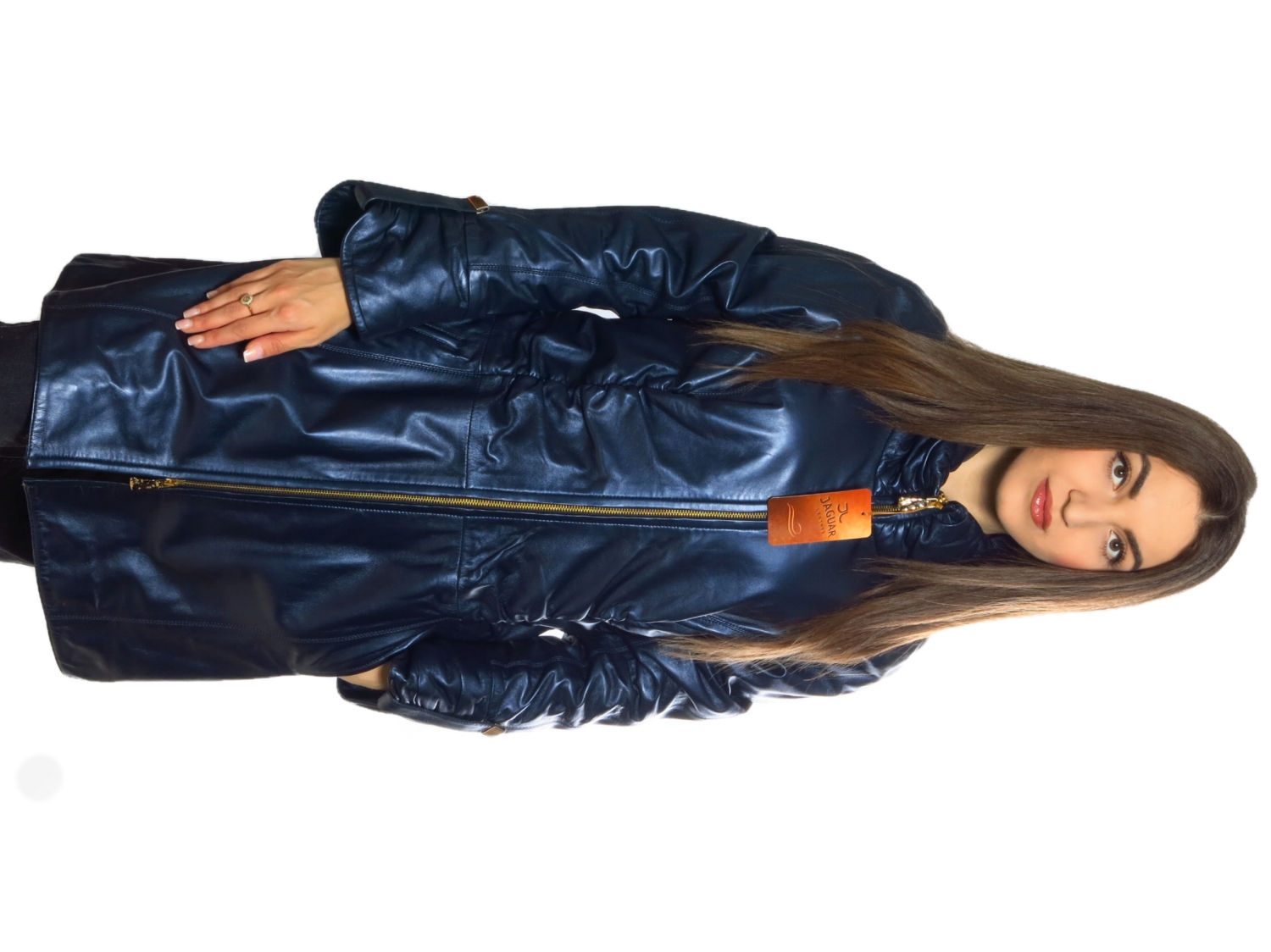 

Женская кожаная куртка Jaguar leather SAPZ129 XL Синий