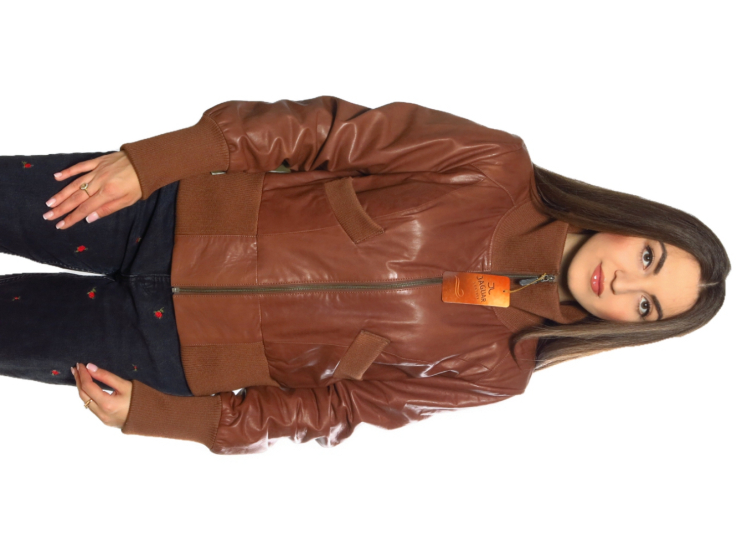 

Женская кожаная куртка Jaguar leather FEM4758w XL Рыжий