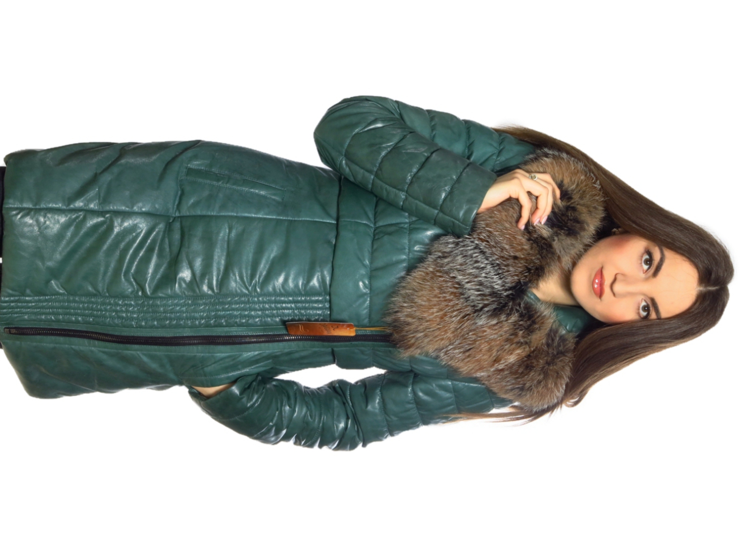 

Женская кожаная куртка Jaguar leather MI0118gl S Зеленый