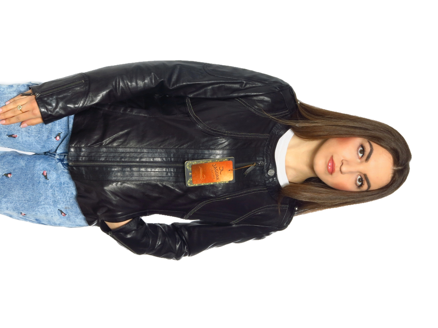 

Женская кожаная куртка Jaguar leather FEM4929 L Черный