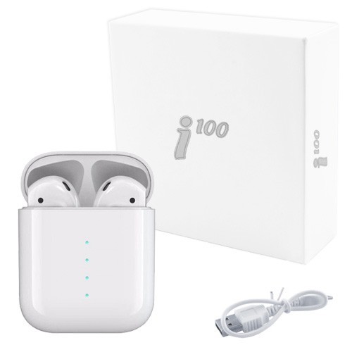 

Bluetooth наушники i100 с кейсом white