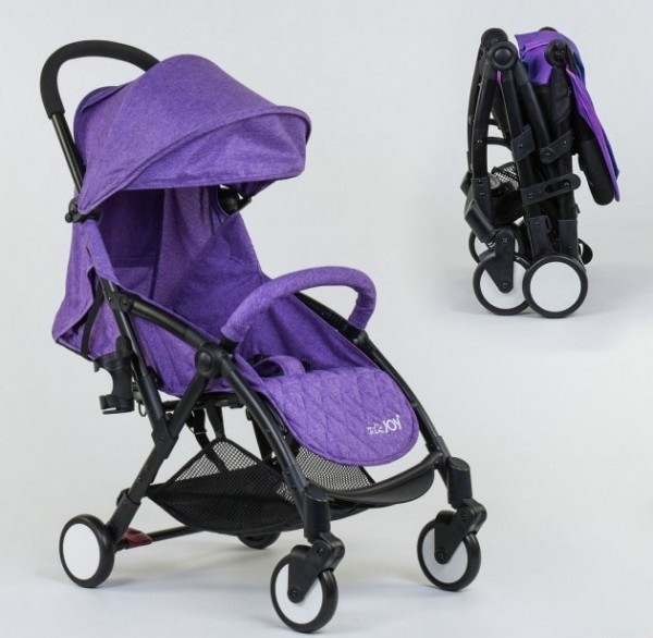 

Коляска прогулочная W 2277 "JOY" Фиолетовая