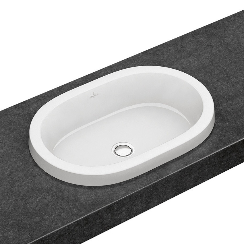 

Умывальник Villeroy & Boch ARCHITECTURA 61,5*41,5см овальный для установки на столешницу 41666001