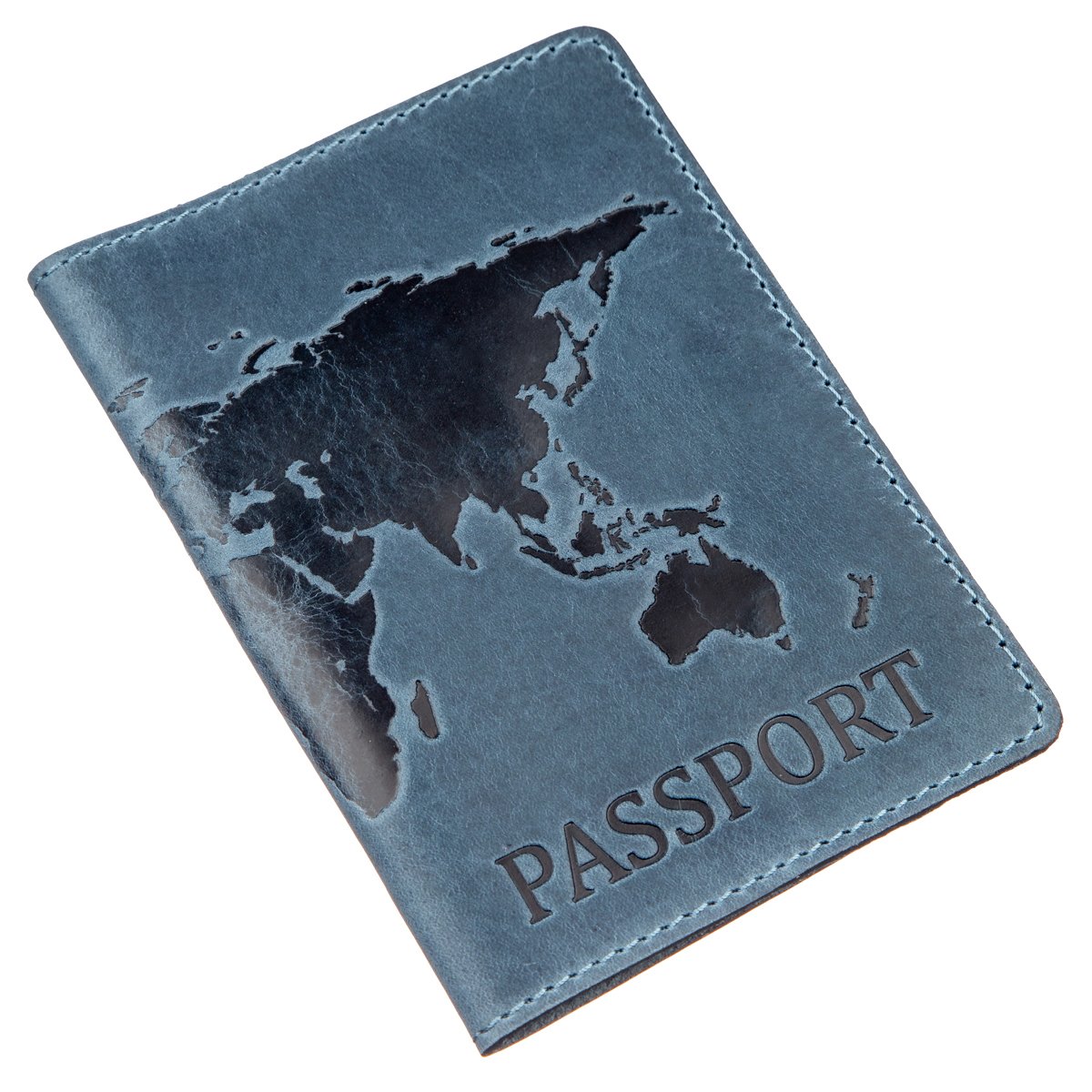 

Обложка на паспорт кожаная SHVIGEL 9,5х13 см (acs0015086) Синий