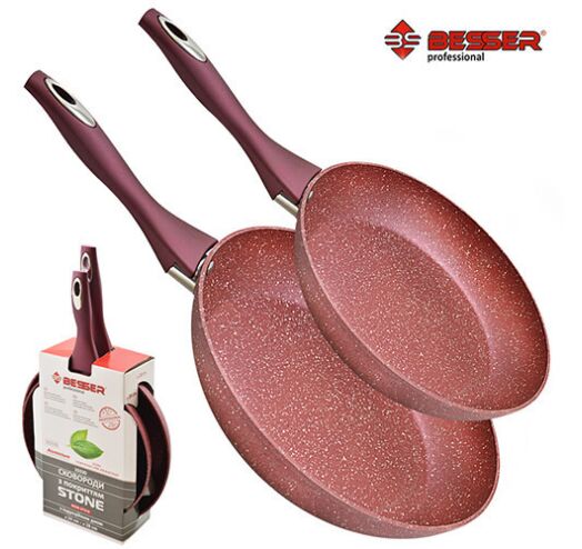 

Сковородка Besser с покрытием Stone инд. дно, без крышки D24/28см MMS-10330