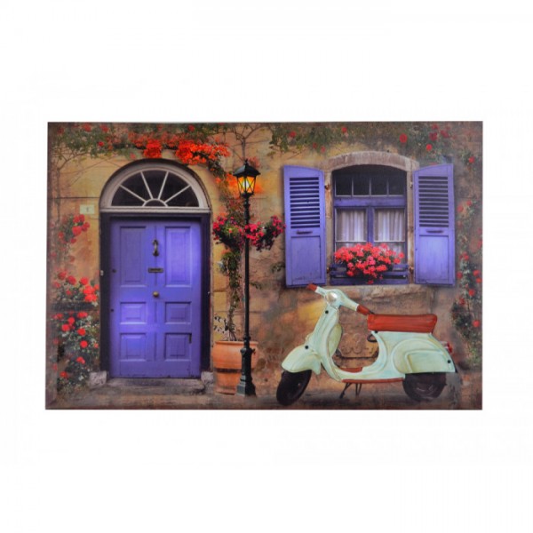 

Картина 3D с LED подсветкой Art Мопед белый HX6267