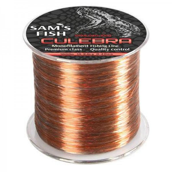 

Леска нейлон Sams fish Culebra 1000мx0.40мм MMS-SFML040-1000 (AN001011)