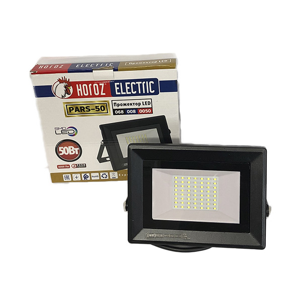 

Прожектор светодиодный LED HOROZ PARS, 50W, 4000Lm, 6400K (5872)
