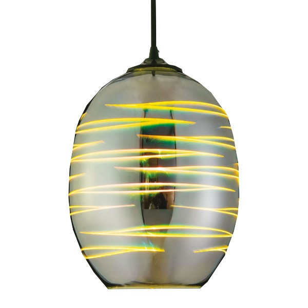 

Подвесной светильник 3D-эффект LED HOROZ LASER, max.40W, овальный (6568)