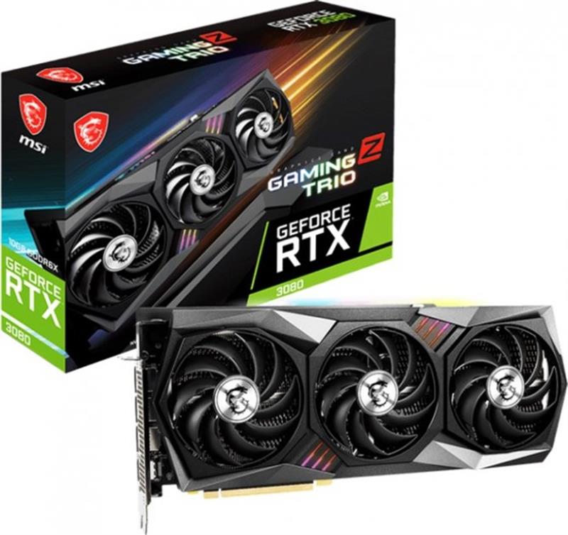 

Видеокарта GF RTX 3080 10GB GDDR6X Gaming Z Trio MSI (GeForce RTX 3080 GAMING Z TRIO 10G)